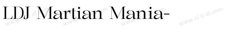LDJ Martian Mania字体转换